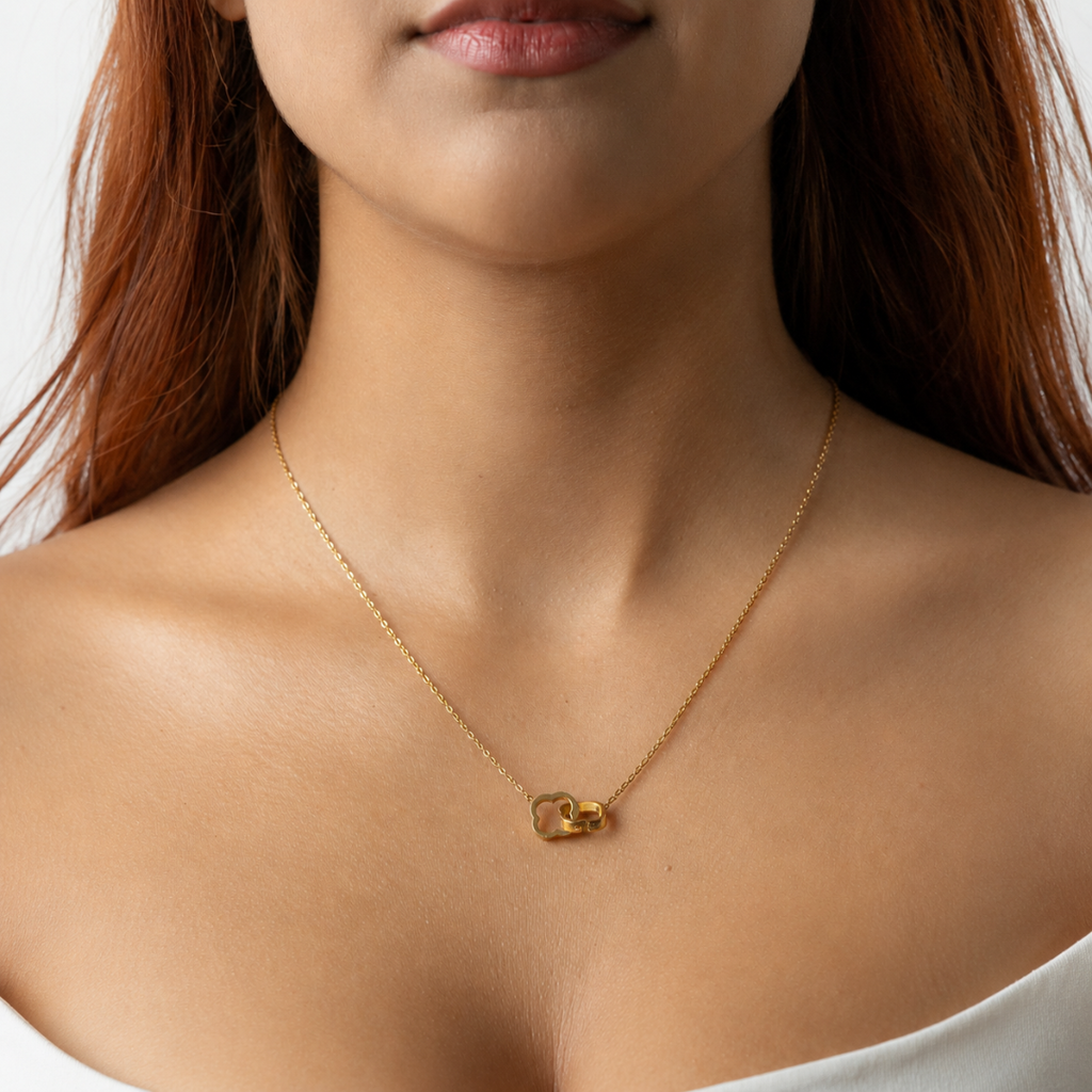 Cadena Elegance Trébol Enlazado Mujer