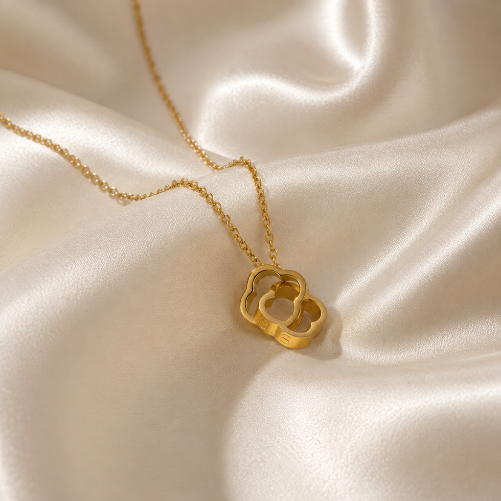 Cadena Elegance Trébol Enlazado Mujer