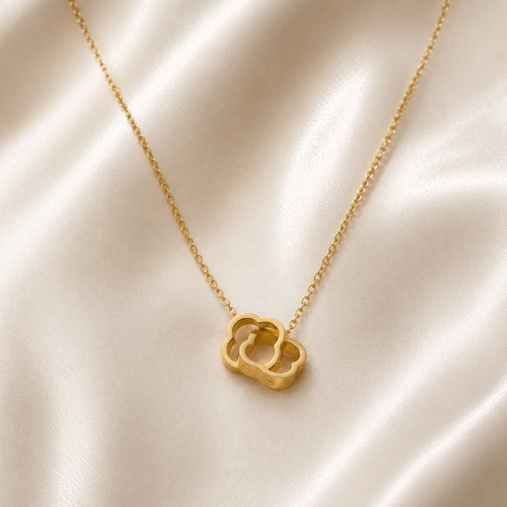 Cadena Elegance Trébol Enlazado Mujer